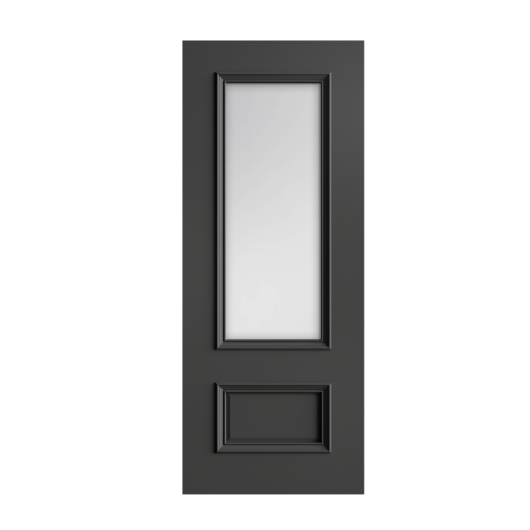 13 Prefinished Black Sandringham Glazed Interior Door