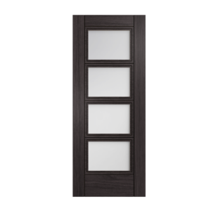 19 Prefinished Dark Grey Ash Montreal Glazed Interior Door