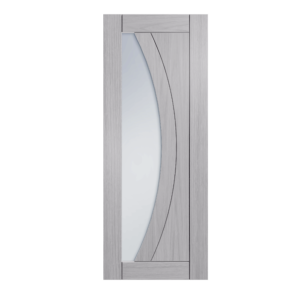 24 Prefinished Light Grey Ash Ravello Glazed Interior Door
