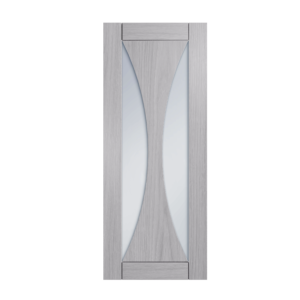 26 Prefinished Light Grey Ash Sorrento Glazed Interior Door