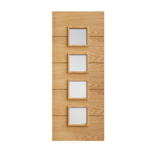 32 Prefinished Oak Augusta Glazed Interior Door