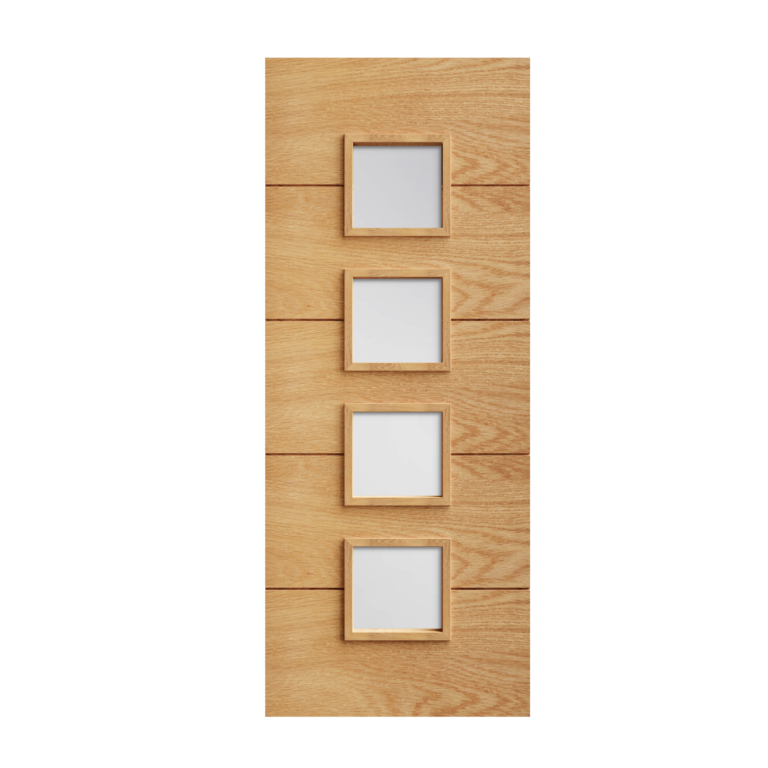 32 Prefinished Oak Augusta Glazed Interior Door