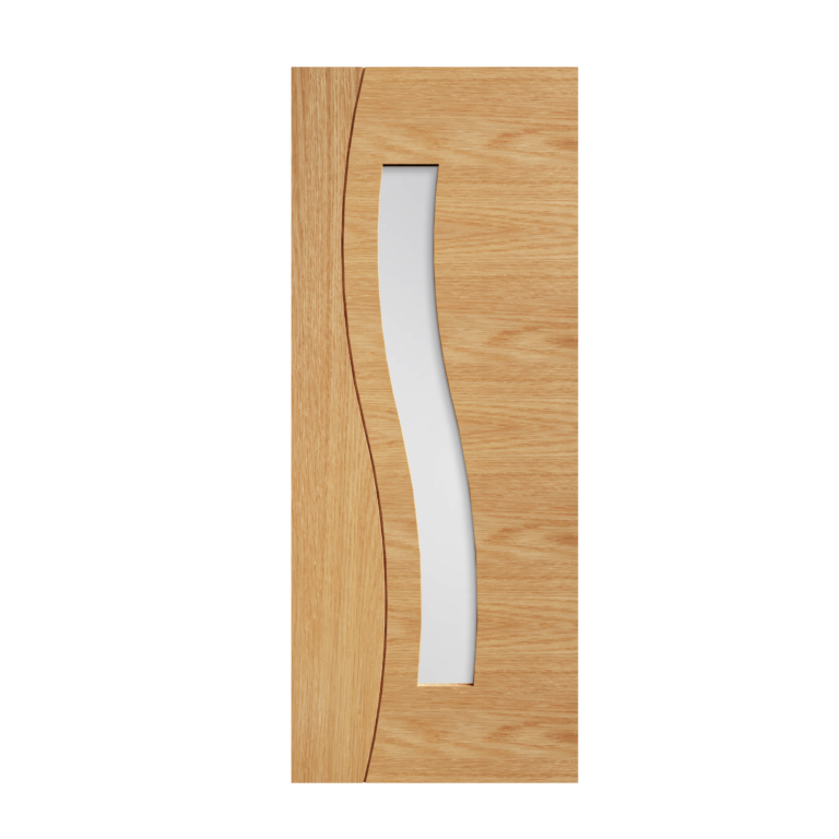 35 Prefinished Oak Cadiz Glazed Interior Door