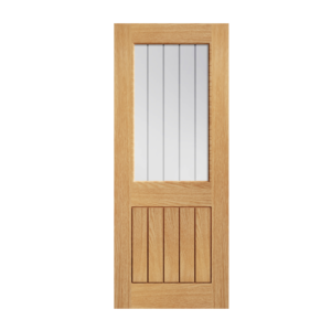 39 Prefinished Oak Ely 2 Panel Glazed Interior Door