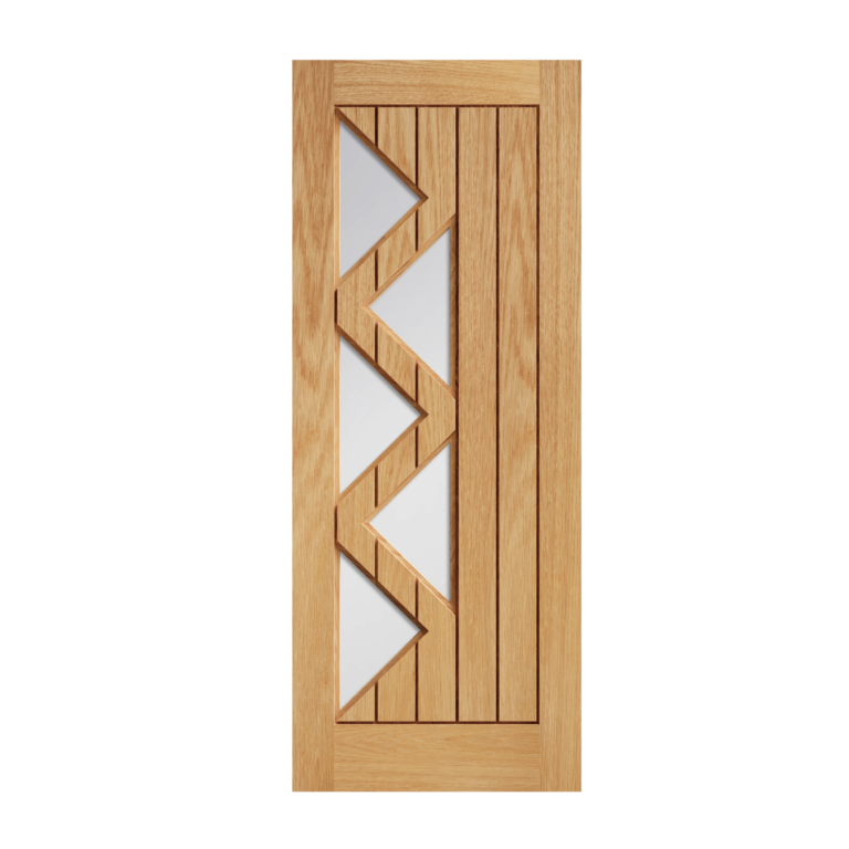 41 Prefinished Oak Ely 5L Glazed Interior door