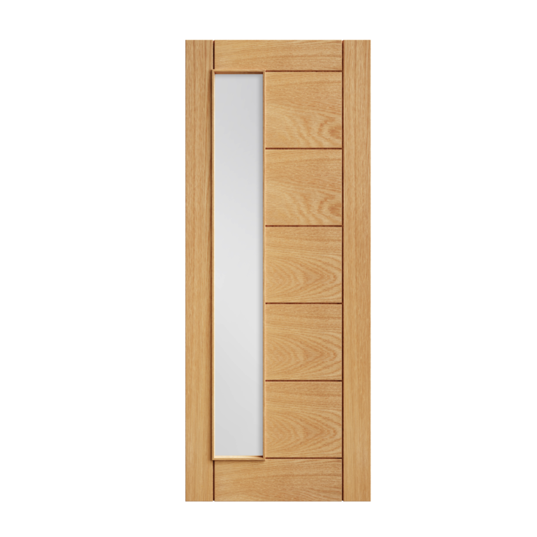 52 Prefinished Oak Seville 1SL Glazed Interior Door