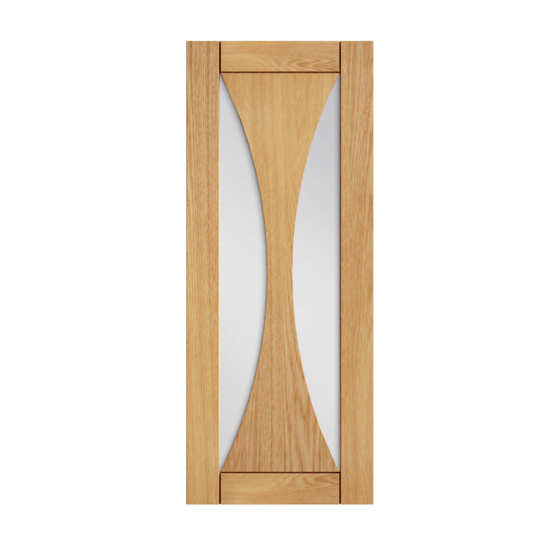 56 Prefinished Oak Sorrento Glazed Interior Door