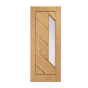 58 Prefinished Oak Torino Glazed Interior Door