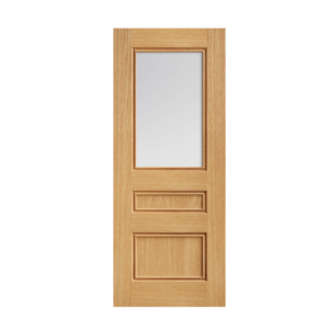 60 Prefinished Oak Windsor Glazed Interior Door