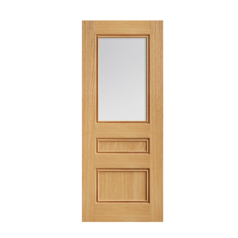 60 Prefinished Oak Windsor Glazed Interior Door