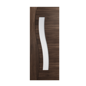 63 Prefinished Walnut Cadiz Glazed Interior Door