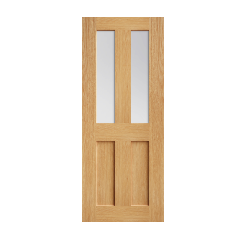 85 Unfinshed Oak Eton Glazed Interior Door